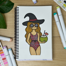 Load image into Gallery viewer, Spooky Summer Coloring Book