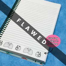 Load image into Gallery viewer, FLAWED Grumpy Frog Notebook