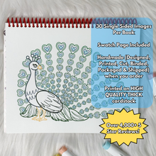 Load image into Gallery viewer, Hearts Color By Lines Coloring Book