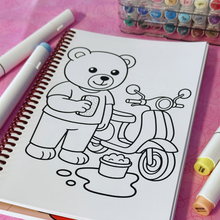Load image into Gallery viewer, Teddy Bears Bold and Simple Coloring Book