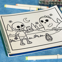 Load image into Gallery viewer, Spooky Summer Camp Coloring Book