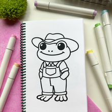 Load image into Gallery viewer, Frogs Coloring Book