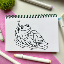 Load image into Gallery viewer, Frogs Coloring Book