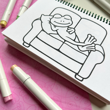Load image into Gallery viewer, Frogs Coloring Book