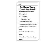 Load image into Gallery viewer, Cats and Dogs Coloring Book