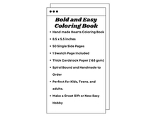 Load image into Gallery viewer, Hearts Coloring Book