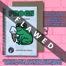 Load image into Gallery viewer, FLAWED Frogs Coloring Book