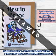 Load image into Gallery viewer, FLAWED Rest In Peace Coloring Book