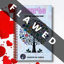 Load image into Gallery viewer, FLAWED Hearts Coloring Book