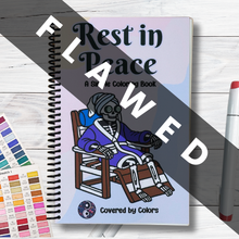 Load image into Gallery viewer, FLAWED Rest In Peace Coloring Book