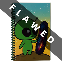 Load image into Gallery viewer, FLAWED Alien Pickle Notebook
