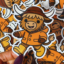 Load image into Gallery viewer, Jumbo Hyland Cow Sticker