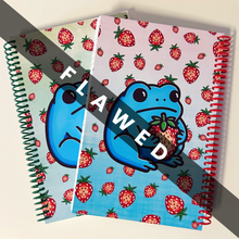 Load image into Gallery viewer, FLAWED Grumpy Frog Notebook