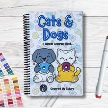 Load image into Gallery viewer, Cats and Dogs Coloring Book