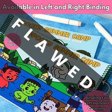 Load image into Gallery viewer, FLAWED Spooky Summer Camp Coloring Book