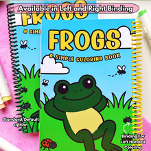 Load image into Gallery viewer, Frogs Coloring Book