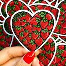 Load image into Gallery viewer, I Love Strawberries Sticker
