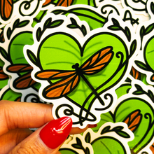 Load image into Gallery viewer, Dragonfly Heart Sticker
