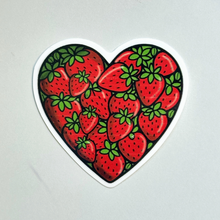 Load image into Gallery viewer, I Love Strawberries Sticker
