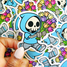 Load image into Gallery viewer, Grim Reaper Tulip Sticker
