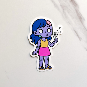 Zombie Dandelion Sticker