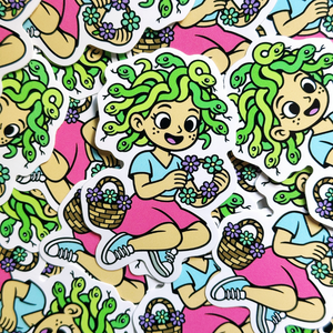 Medusa Flower Crown Sticker