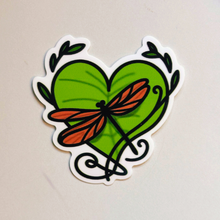 Load image into Gallery viewer, Dragonfly Heart Sticker
