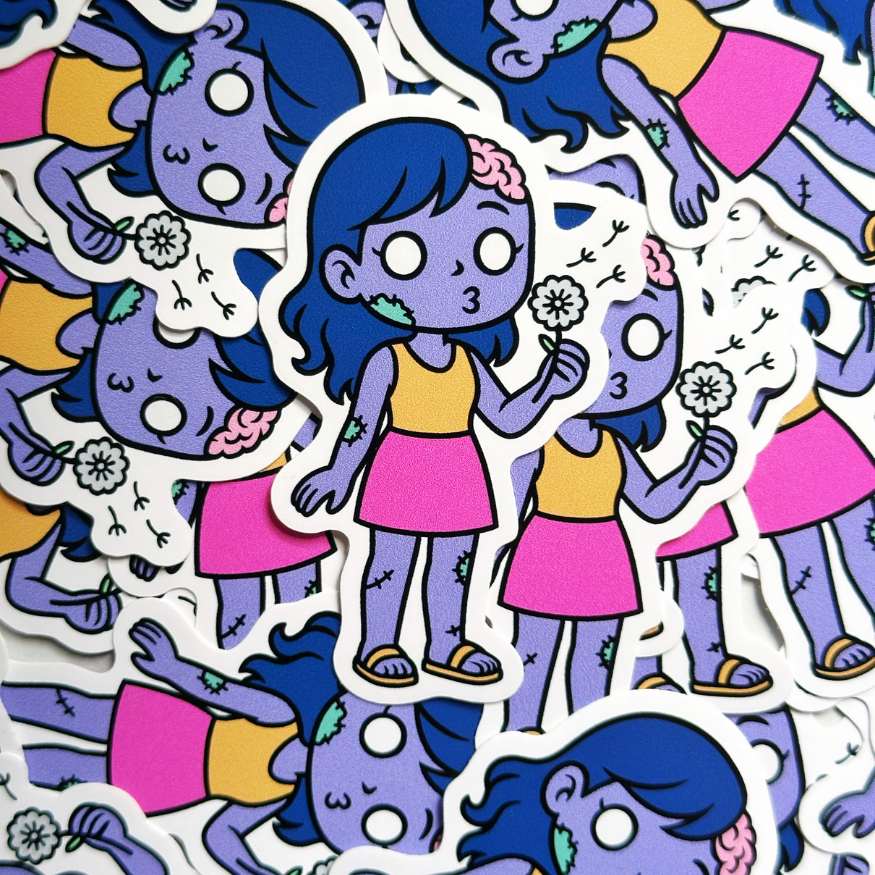 Zombie Dandelion Sticker