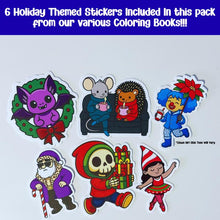 Load image into Gallery viewer, Holiday Christmas Six Vinyl Sticker Pack
