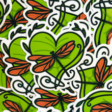 Load image into Gallery viewer, Dragonfly Heart Sticker
