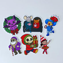 Load image into Gallery viewer, Holiday Christmas Six Vinyl Sticker Pack
