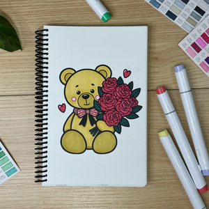 Teddy Bears Bold and Simple Coloring Book