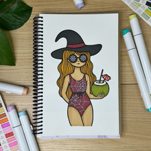 Load image into Gallery viewer, Spooky Summer Coloring Book
