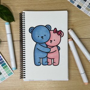 Teddy Bears Bold and Simple Coloring Book