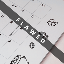 Load image into Gallery viewer, FLAWED Spooky Seasons 2026 Calendar
