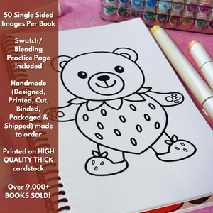 Teddy Bears Bold and Simple Coloring Book
