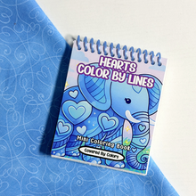 Load image into Gallery viewer, Hearts Color By Lines Mini Book
