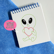 Load image into Gallery viewer, Hearts Color By Lines Mini Book
