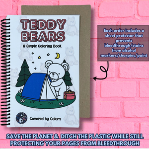 Teddy Bears Bold and Simple Coloring Book