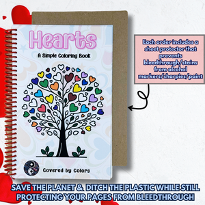 Hearts Coloring Book