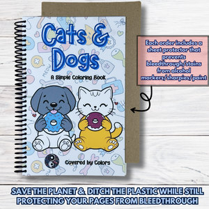 Cats and Dogs Coloring Book