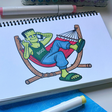 Load image into Gallery viewer, Rest In Peace Coloring Book
