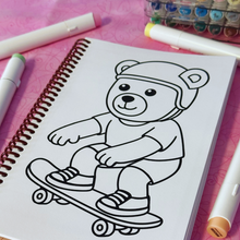 Load image into Gallery viewer, Teddy Bears Bold and Simple Coloring Book
