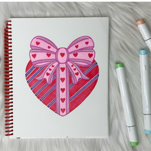 Load image into Gallery viewer, Hearts Color By Lines Coloring Book
