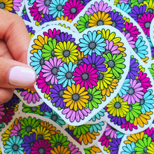 Load image into Gallery viewer, Daisy Heart Sticker
