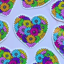 Load image into Gallery viewer, Daisy Heart Sticker
