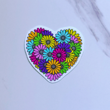 Load image into Gallery viewer, Daisy Heart Sticker
