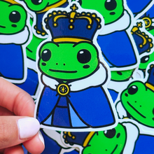 Load image into Gallery viewer, King Frog Sticker
