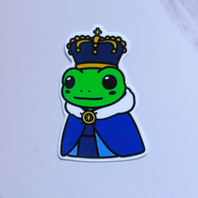 Load image into Gallery viewer, King Frog Sticker
