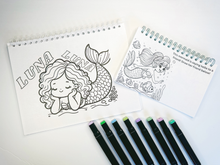 Load image into Gallery viewer, Mermaid Personalized Coloring Book
